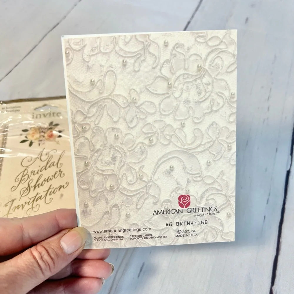 Vintage American Greetings Bridal Shower Invitations - New Old Stock (Set of 10)